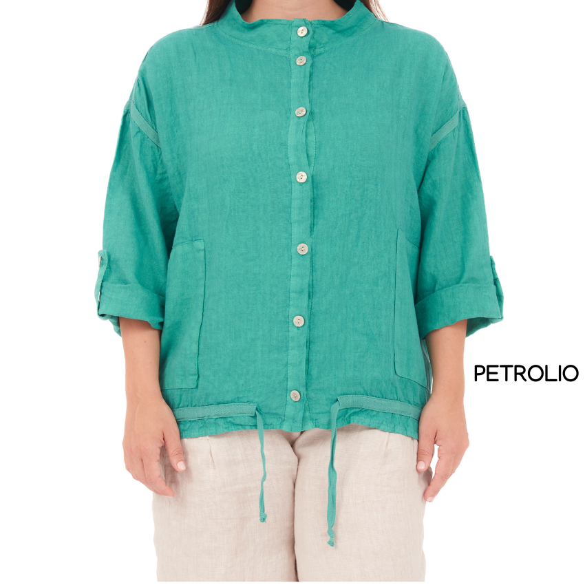 ITALIAN LINEN TOP (S)