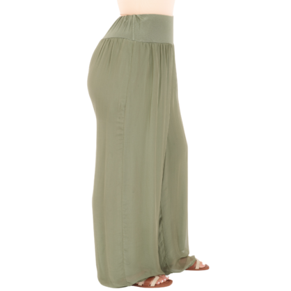 VERA MAY MILITARE ITALIAN SILK PANT 6655