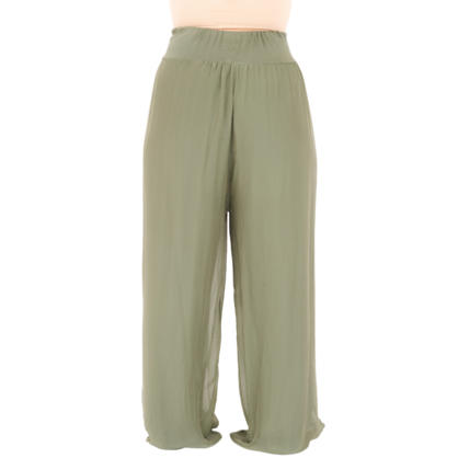 VERA MAY MILITARE ITALIAN SILK PANT 6655