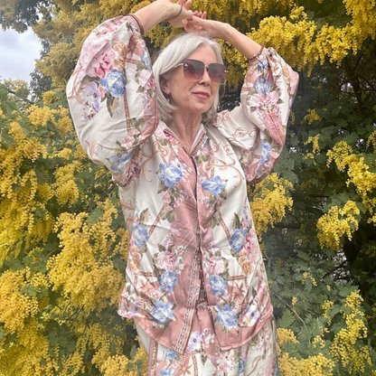 6659/66572 ROSE ITALIAN VISCOSE SET