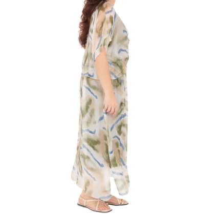 VERA MAY MILITARE ITALIAN SILK DRESS 66641