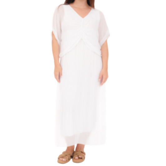 VERA MAY BIANCO ITALIAN SILK DRESS 6664