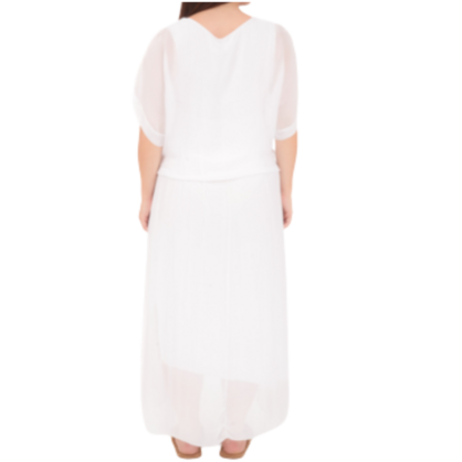 VERA MAY BIANCO ITALIAN SILK DRESS 6664