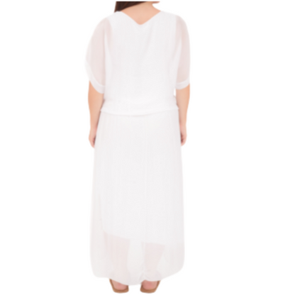 VERA MAY BIANCO ITALIAN SILK DRESS 6664