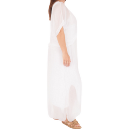 VERA MAY BIANCO ITALIAN SILK DRESS 6664