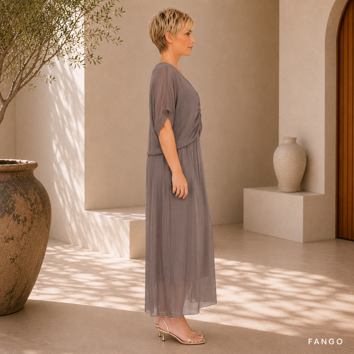 VERA MAY FANGO ITALIAN SILK DRESS 6664