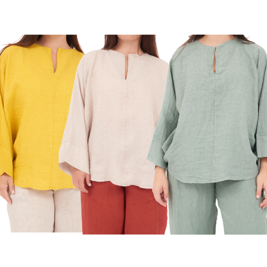 ITALIAN LINEN TOP(N)