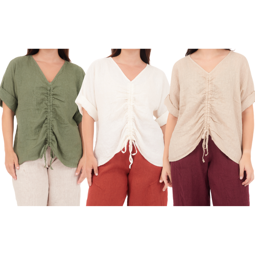 LINEN TOP ITALY (S)