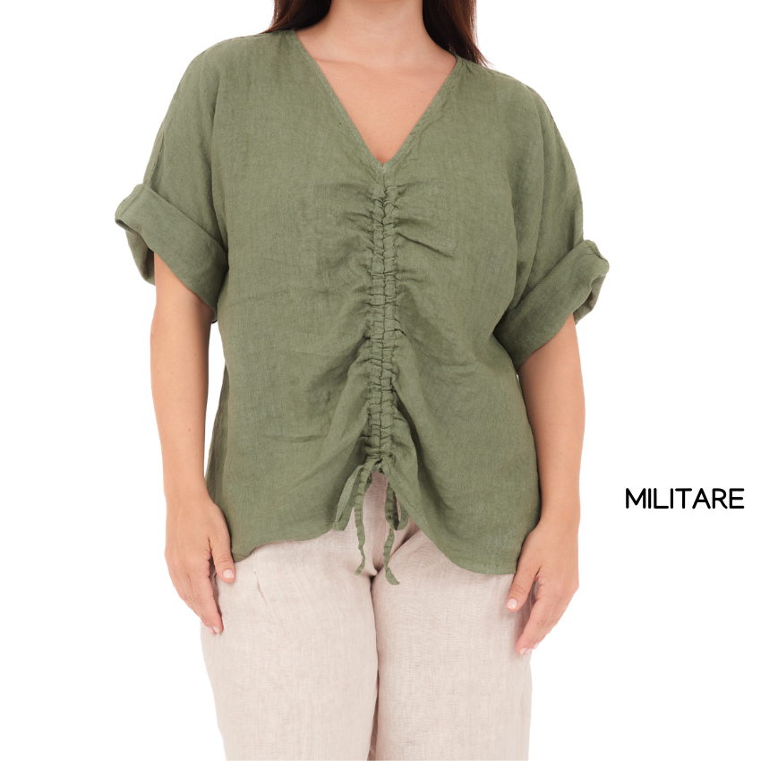LINEN TOP ITALY (S)