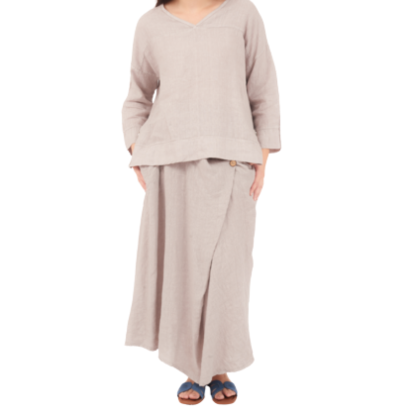 6671 FANGO LINEN TOP