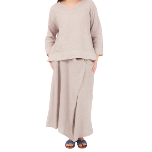 6671 FANGO LINEN TOP