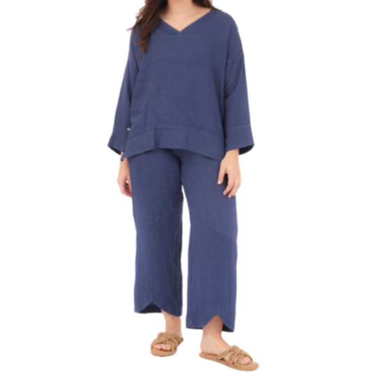 6671 NOTTE LINEN TOP