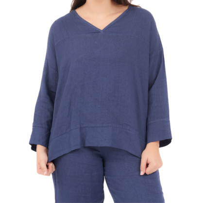 6671 NOTTE LINEN TOP