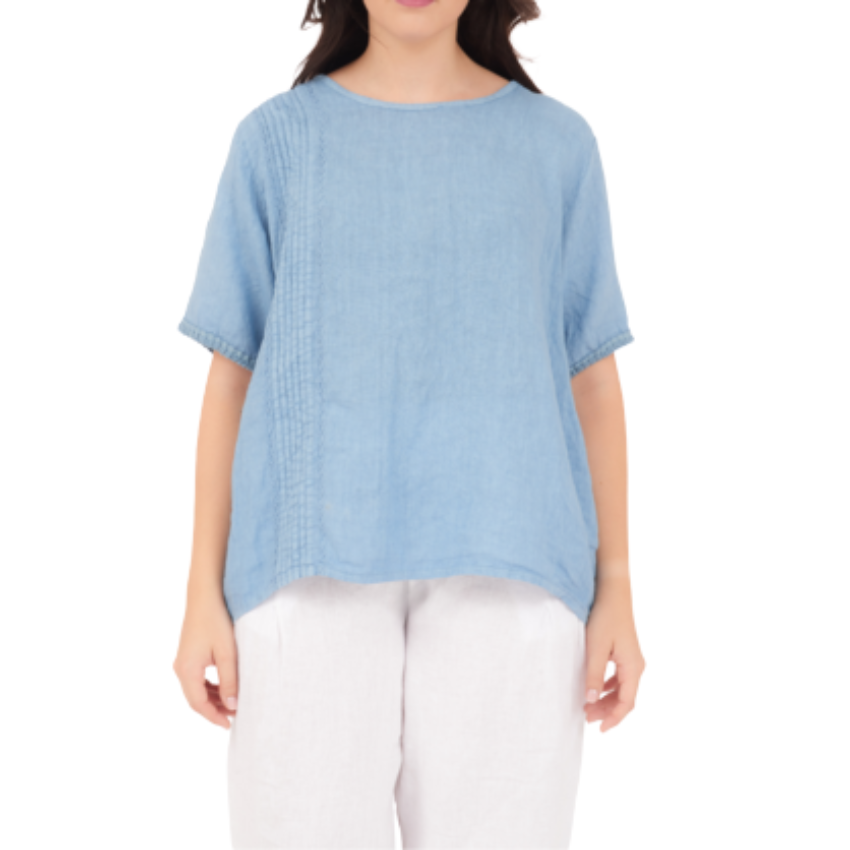 6672 JEANS ITALIAN LINEN TOP