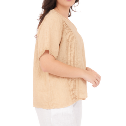 6672 DESERTO ITALIAN LINEN TOP