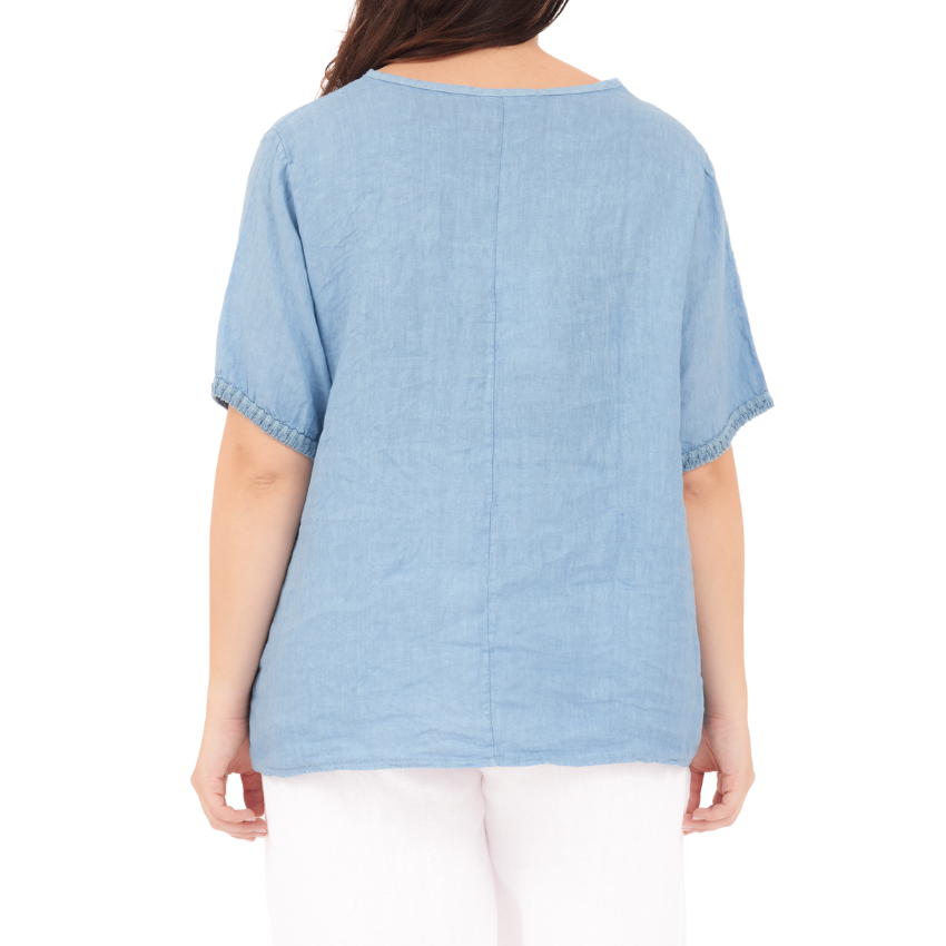 ITALIAN LINEN TOP(N)