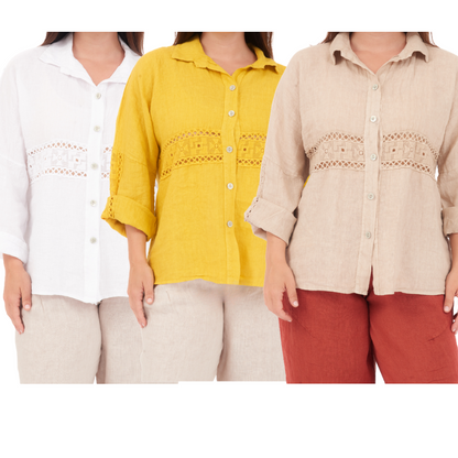 ITALIAN LINEN TOP(N)