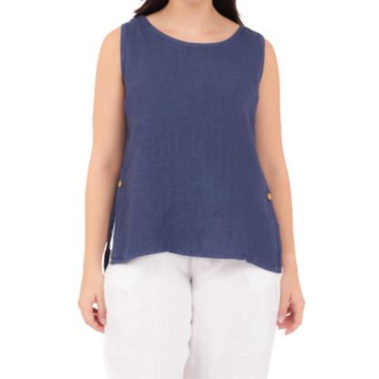6684 NOTTE ITALIAN LINEN TOP