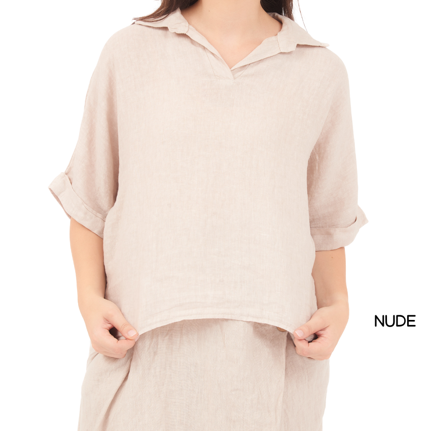 ITALIAN LINEN TOP(N)