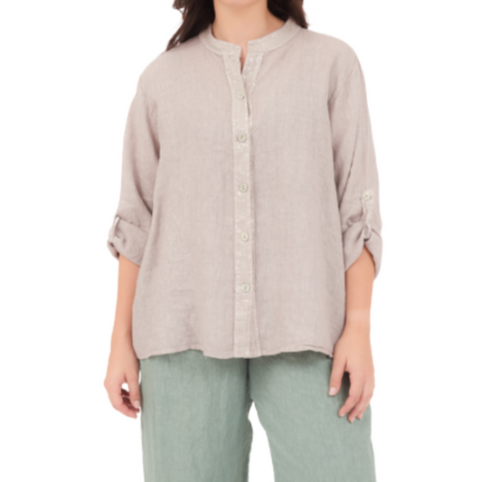 6675 FANGO ITALIAN LINEN TOP