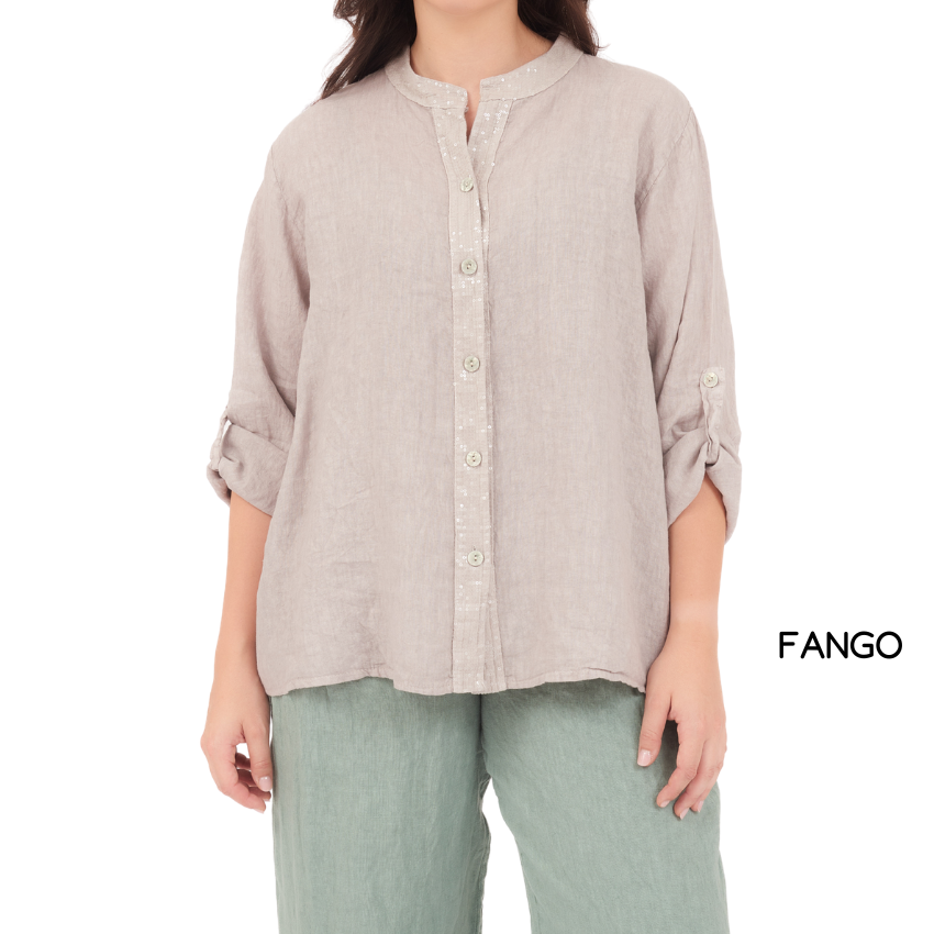 ITALIAN LINEN TOP (S)