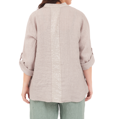 ITALIAN LINEN TOP (S)
