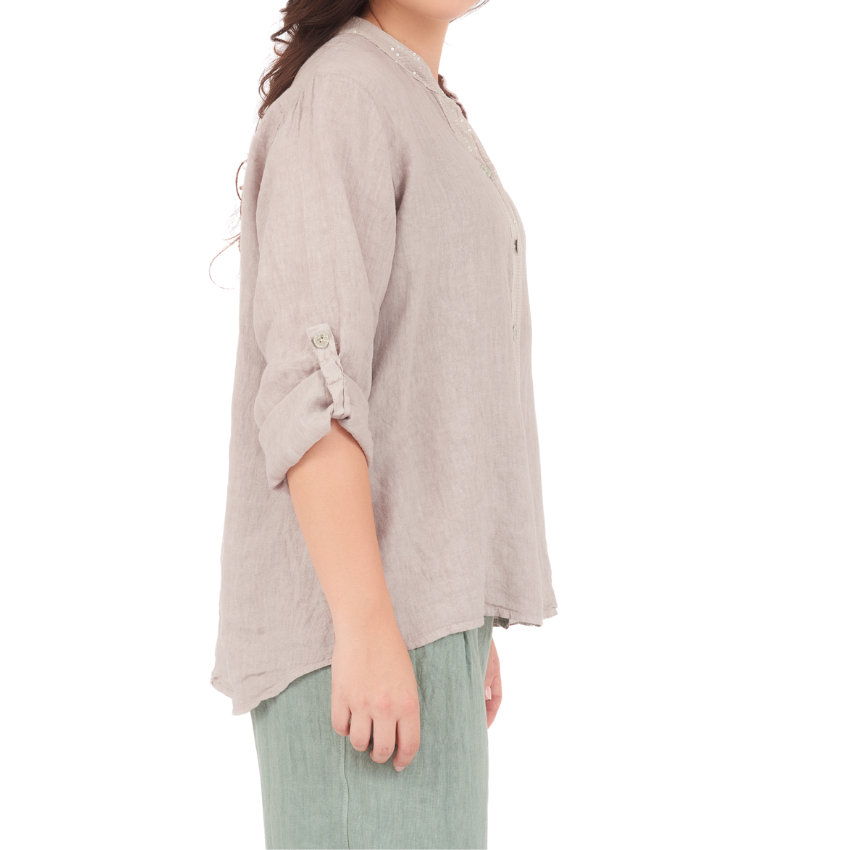 ITALIAN LINEN TOP (S)