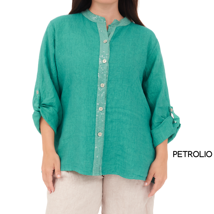 ITALIAN LINEN TOP (S)