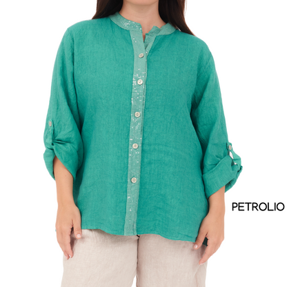 ITALIAN LINEN TOP (S)