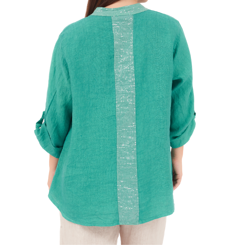 ITALIAN LINEN TOP (S)