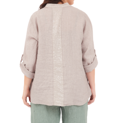 6675 FANGO ITALIAN LINEN TOP