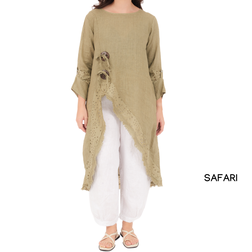 ITALIAN LINEN TOP(N)
