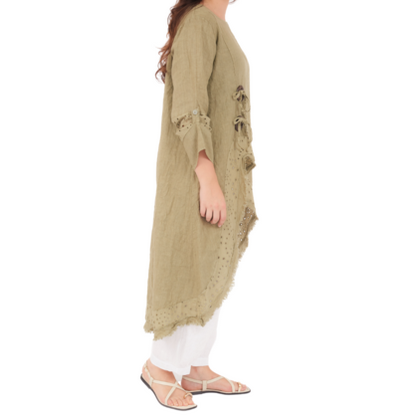 6676 SAFARI ITALIAN LINEN TOP