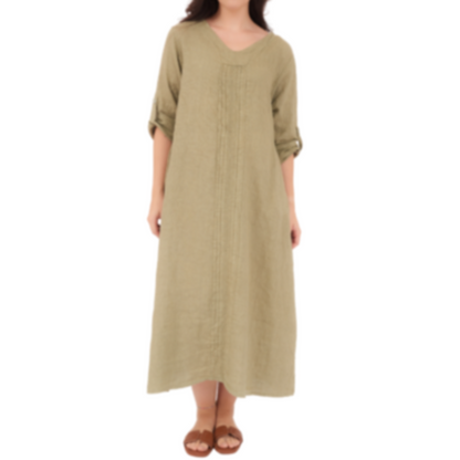 VERA MAY ITALIAN LINEN SAFARI DRESS 6677