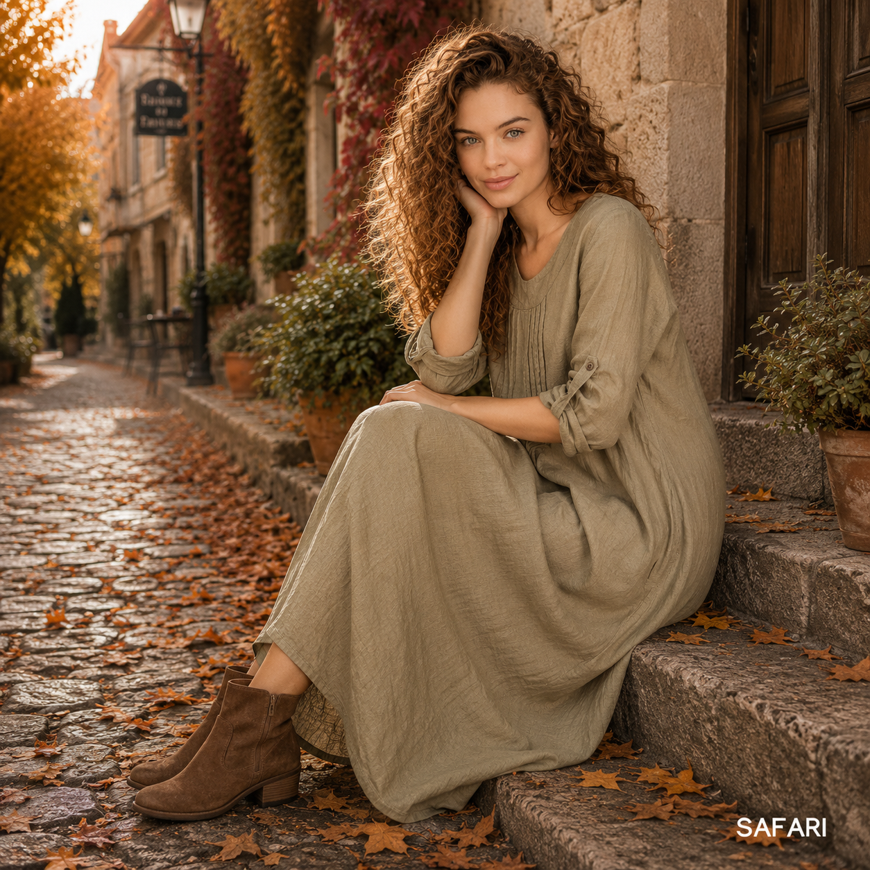 ITALIAN LINEN DRESS (S)