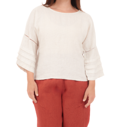 6682 SABBIA ITALIAN LINEN TOP