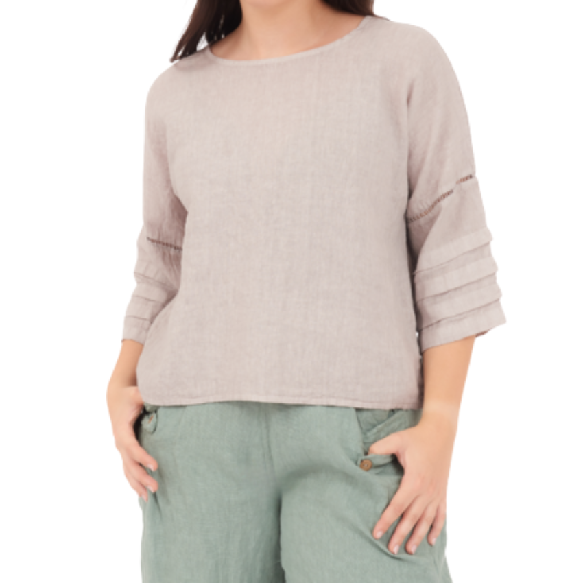 6682 FANGO ITALIAN LINEN TOP