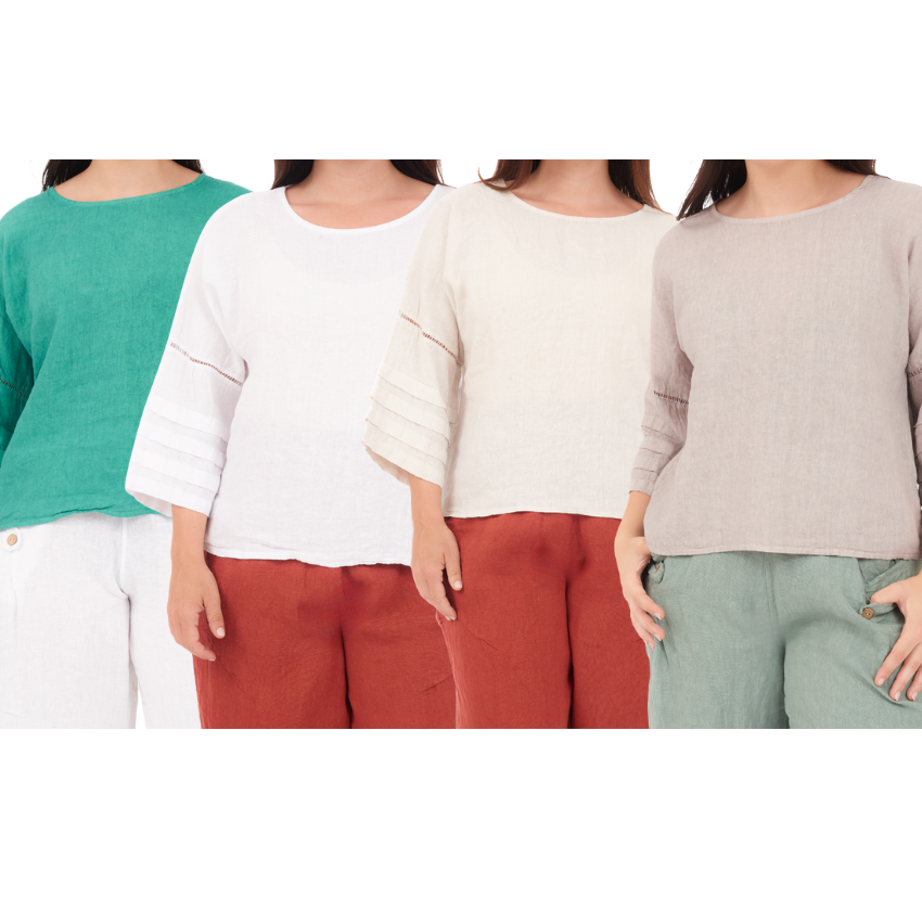 ITALIAN LINEN TOP(N)