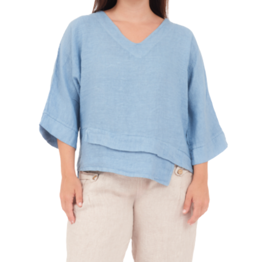 6683 JEANS ITALIAN LINEN TOP