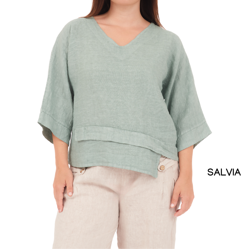 ITALIAN LINEN TOP(N)