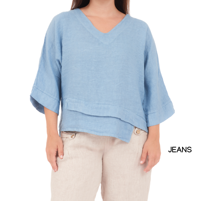 ITALIAN LINEN TOP(N)