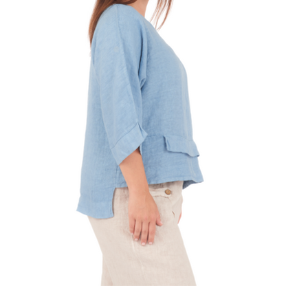 6683 JEANS ITALIAN LINEN TOP