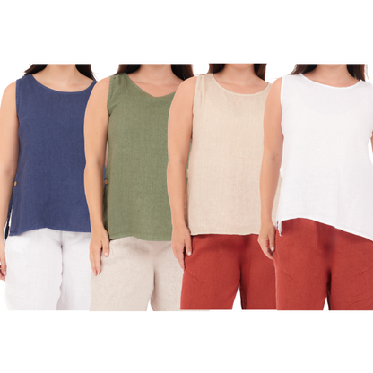 ITALIAN LINEN/COTTON TOP(N)