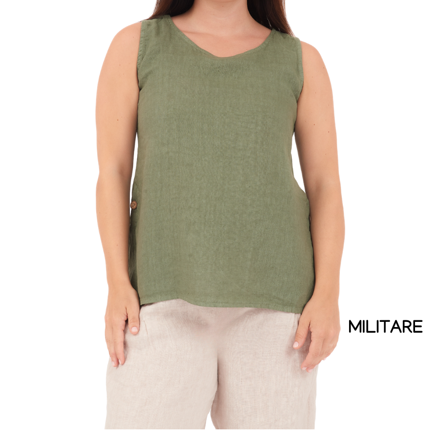 ITALIAN LINEN/COTTON TOP(N)