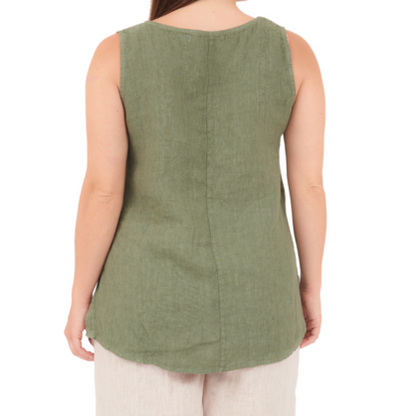6684 MILITARE ITALIAN LINEN TOP
