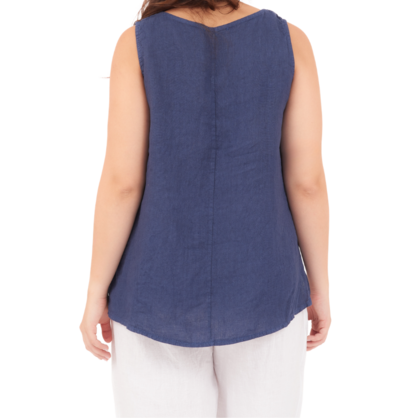 6684 NOTTE ITALIAN LINEN TOP