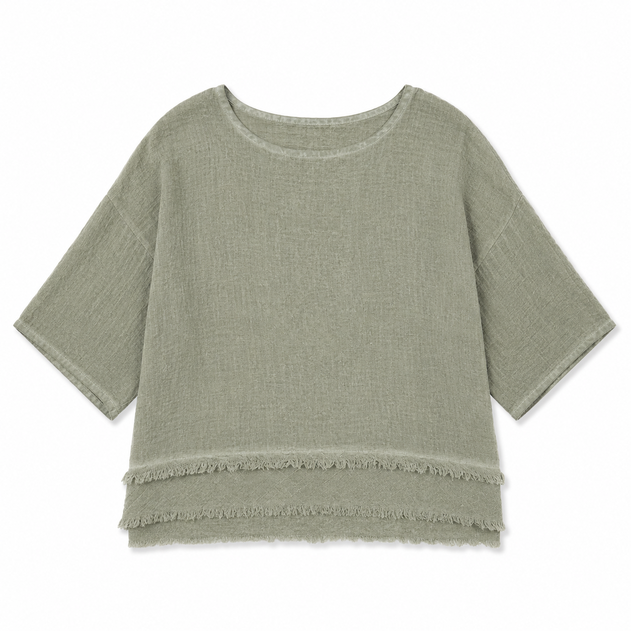 6685 MILITARE ITALIAN LINEN TOP