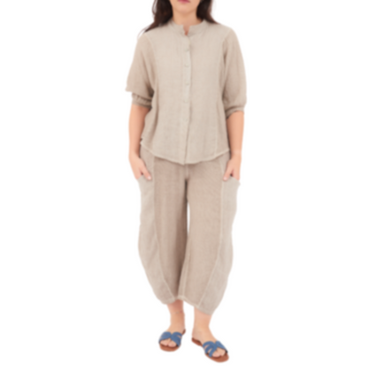 6687 FANGO ITALIAN LINEN TOP