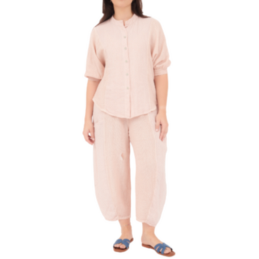 6688 SMOKE ITALIAN LINEN PANT