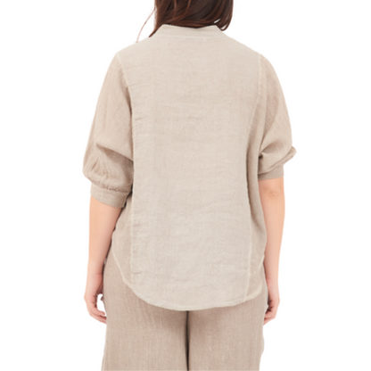6687 FANGO ITALIAN LINEN TOP